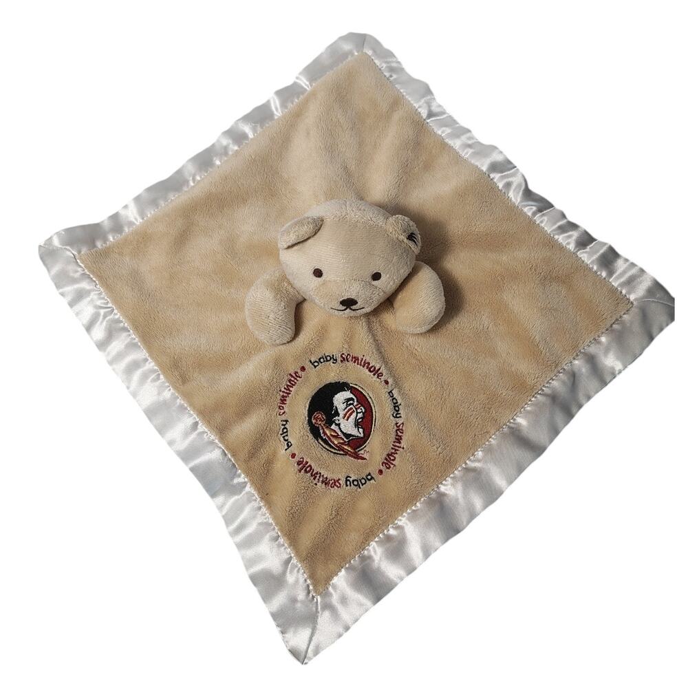 Baby Fanatic Seminole Florida State University Security Blanket Lovey Bear Plush